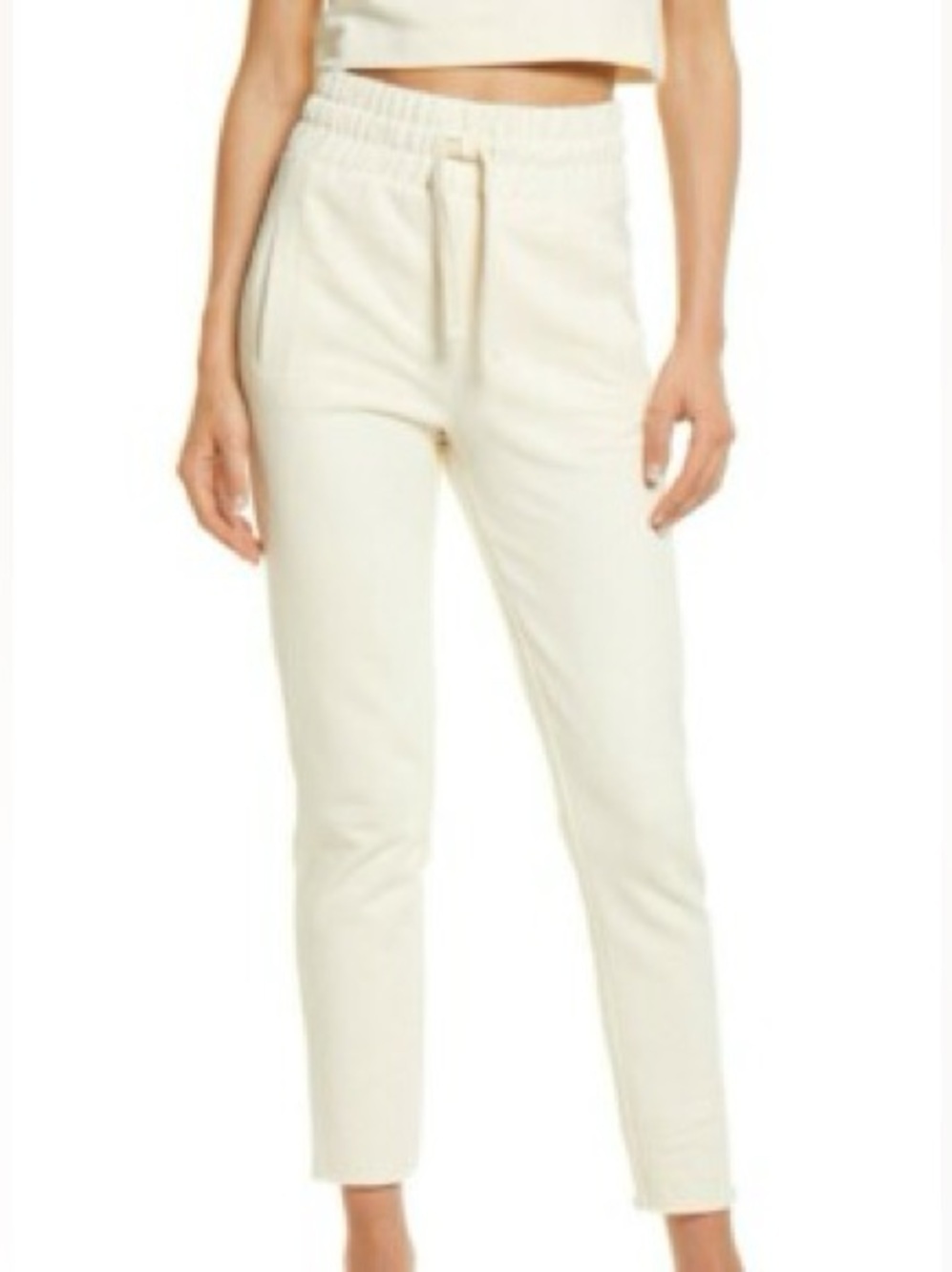 AllSaints Lila Cream Drawstring Slim Track Pants